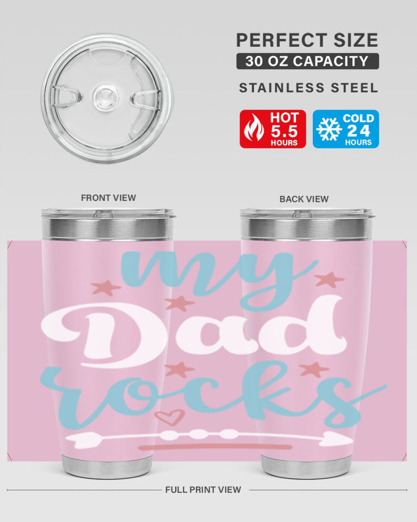 my dad rocks 82#- fathers day- Tumbler