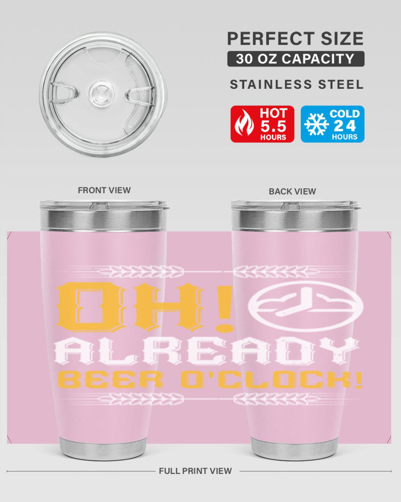 oh already beer oclock 54#- beer- Tumbler