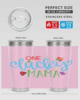 one lucky mama Style 33#- autism- Tumbler