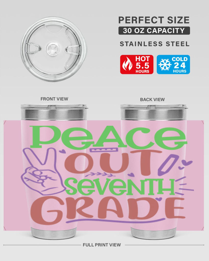 peace out 7th grade 2#- 7th grade- Tumbler