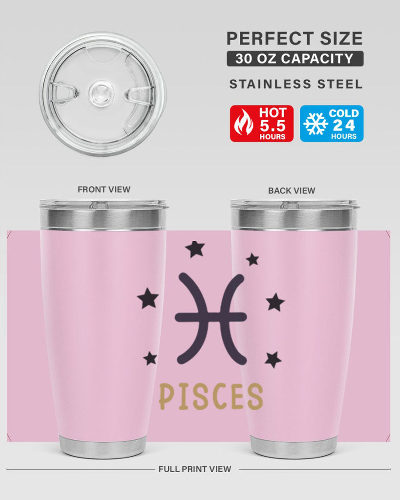pisces 355#- zodiac- Tumbler