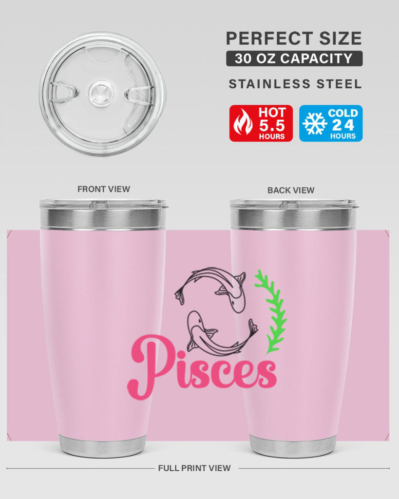 pisces 372#- zodiac- Tumbler