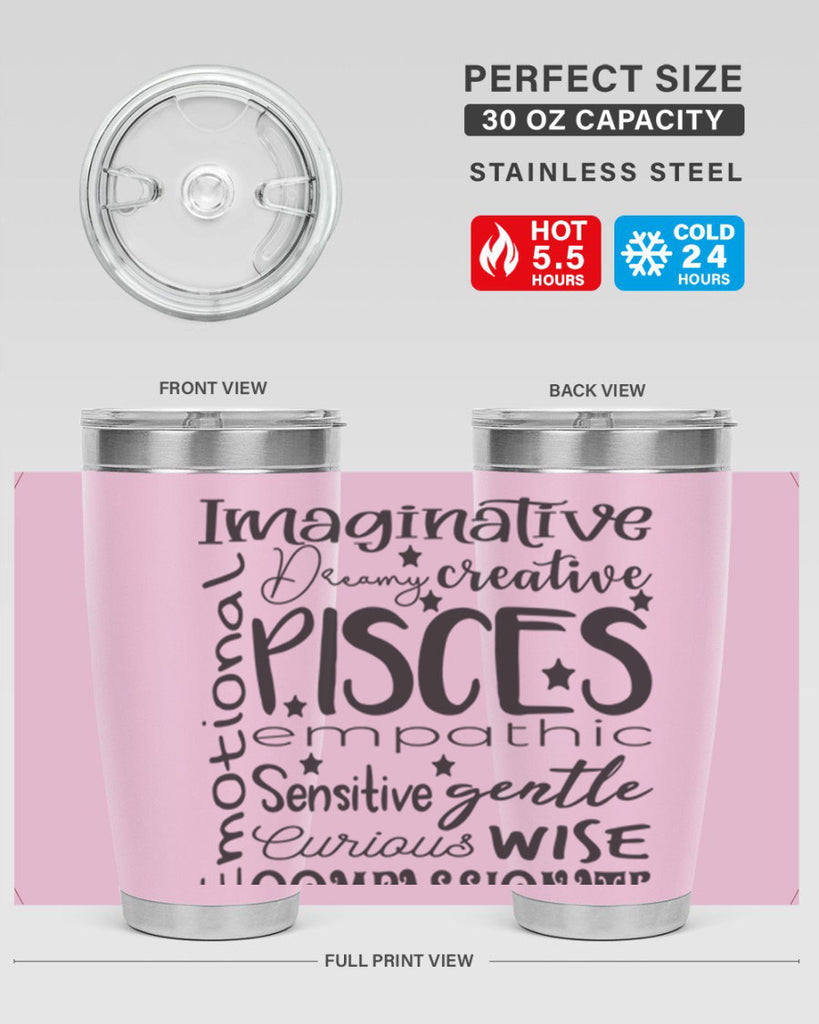 pisces 570#- zodiac- Tumbler
