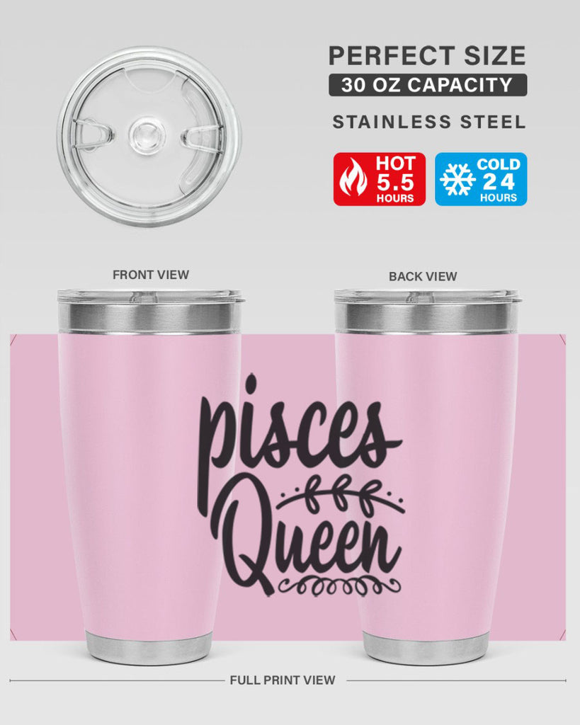 pisces queen 378#- zodiac- Tumbler