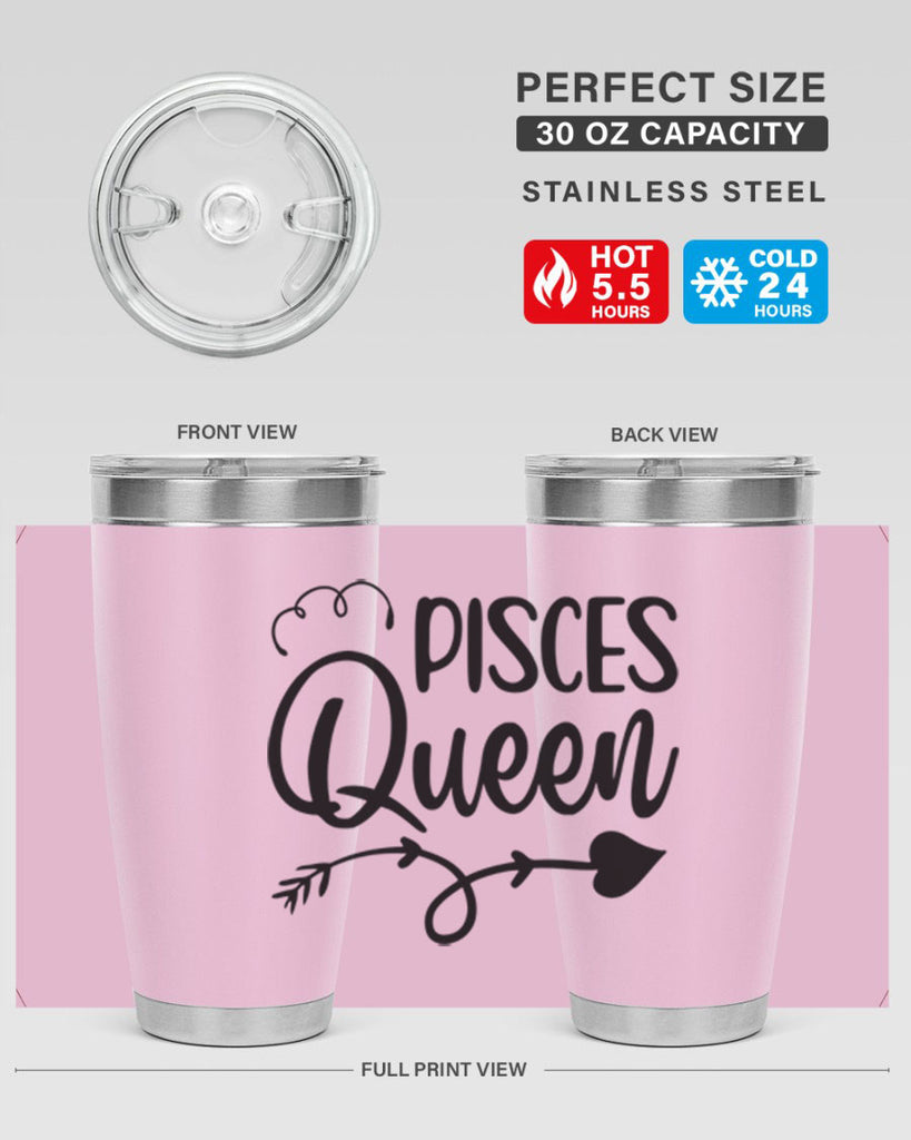 pisces queen 379#- zodiac- Tumbler