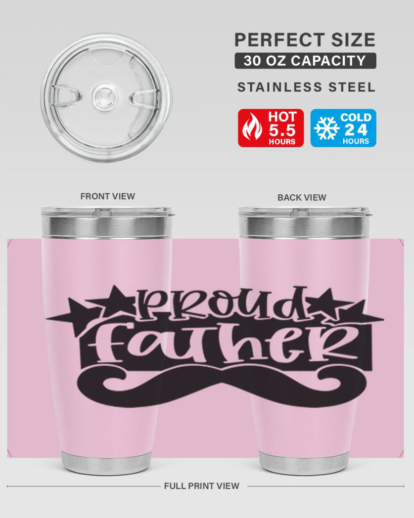 proud father 21#- fathers day- Tumbler