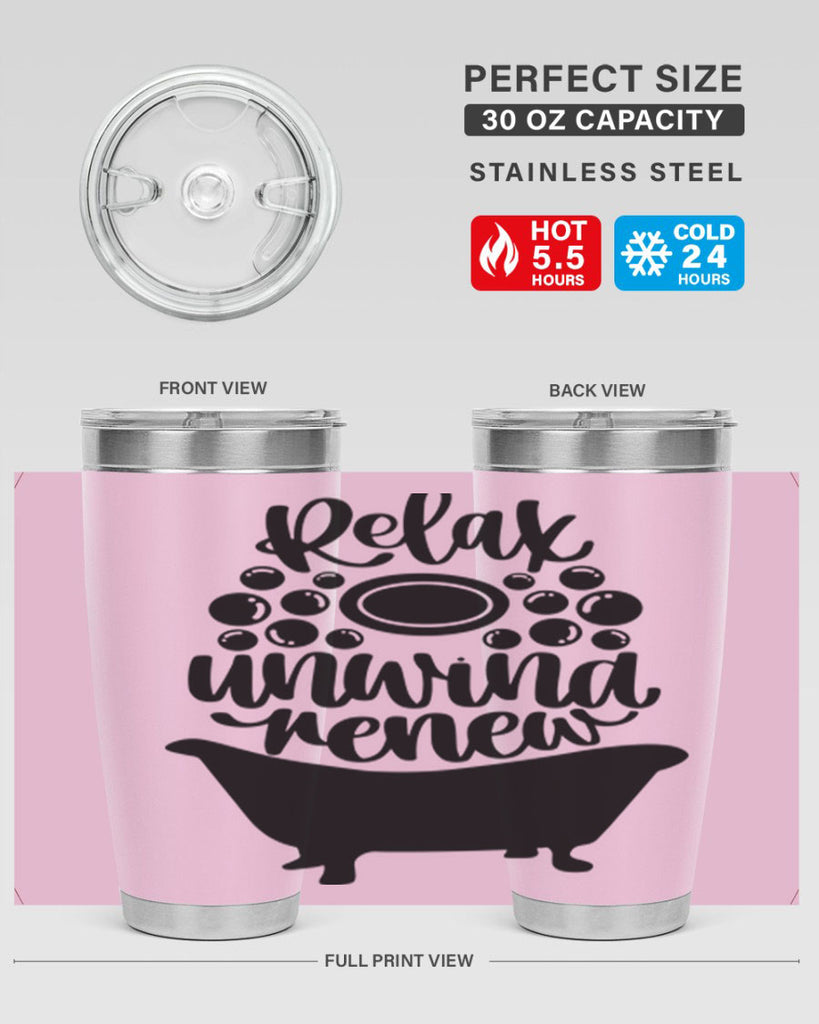 relax unwind renew 19#- bathroom- Tumbler