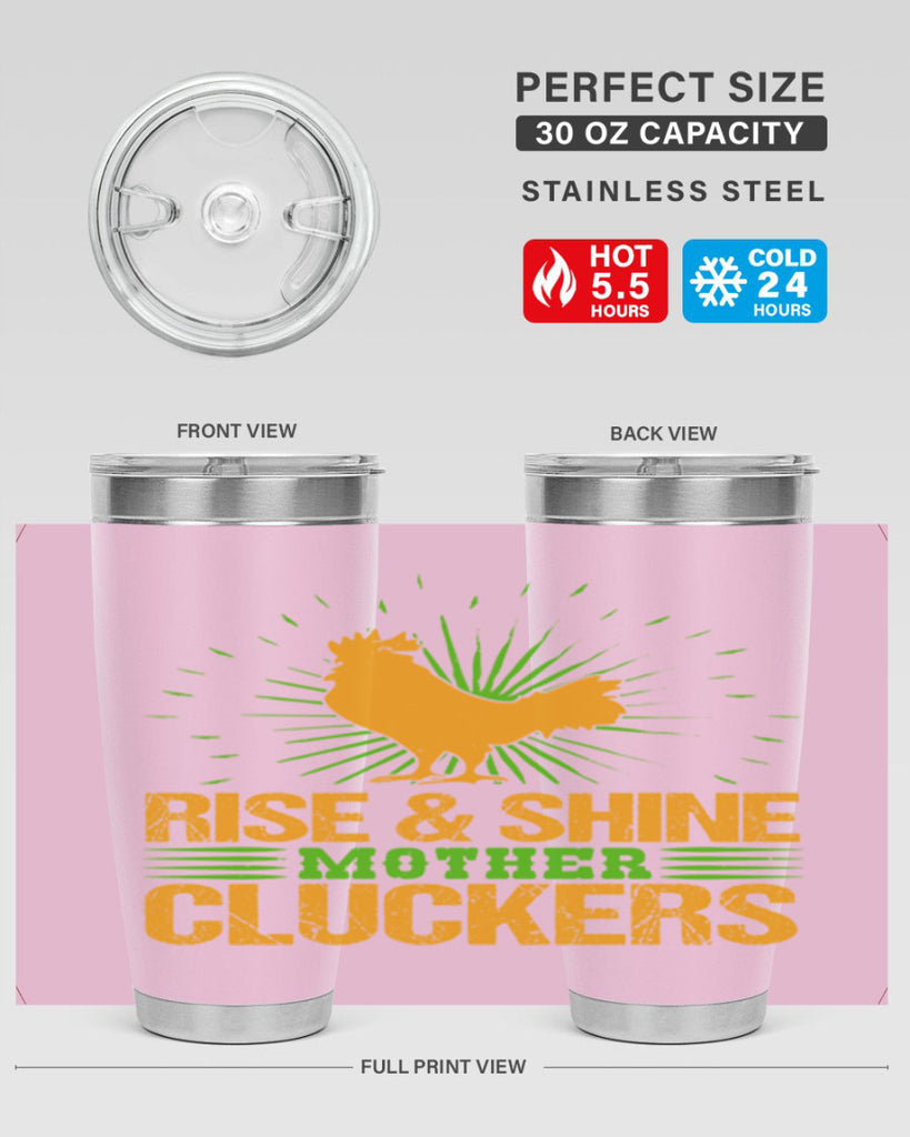 rise and shine mother cluckers 38#- farming and gardening- Tumbler