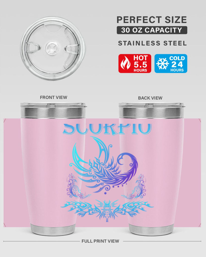 scorpio 449#- zodiac- Tumbler