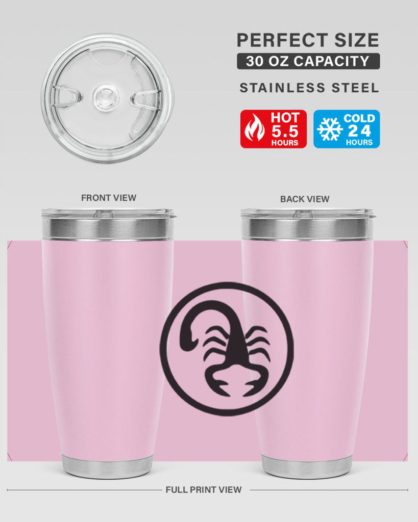 scorpio 452#- zodiac- Tumbler