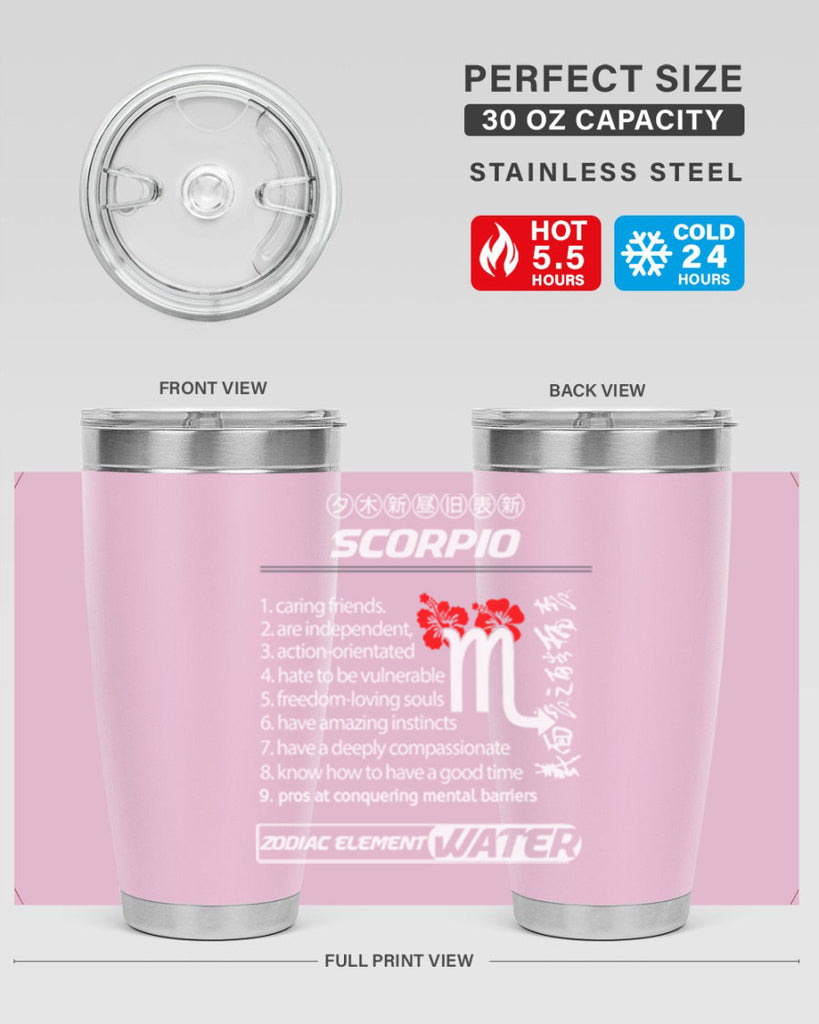 scorpio 456#- zodiac- Tumbler