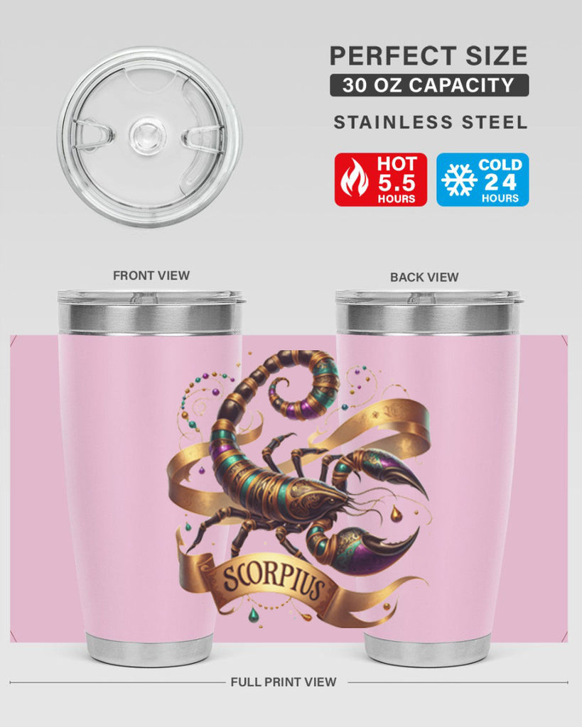 scorpio 459#- zodiac- Tumbler