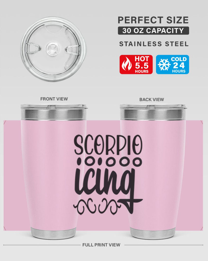 scorpio icing 441#- zodiac- Tumbler