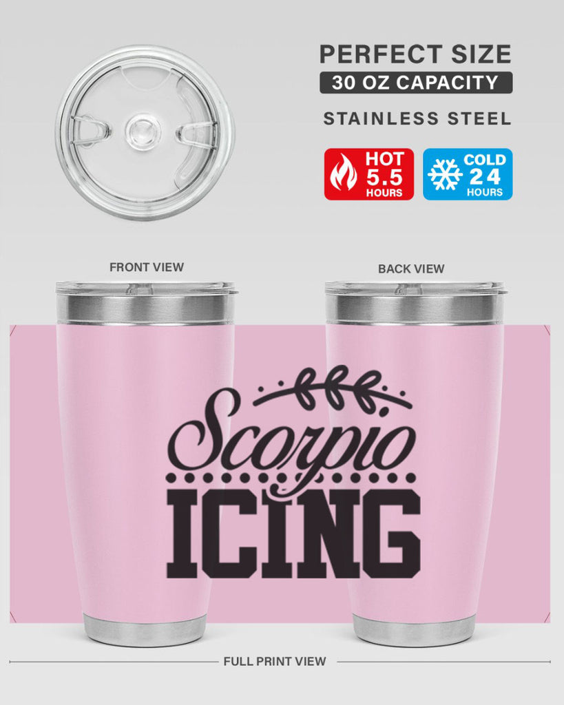 scorpio icing 442#- zodiac- Tumbler