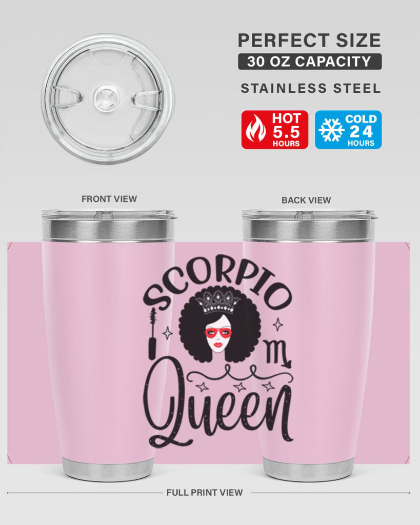 scorpio queen 448#- zodiac- Tumbler
