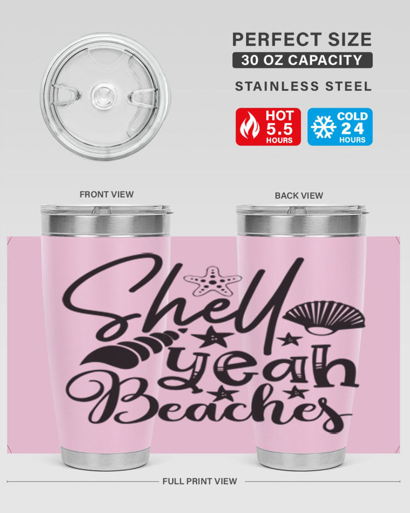 shell yeah beaches Style 75#- summer- Tumbler