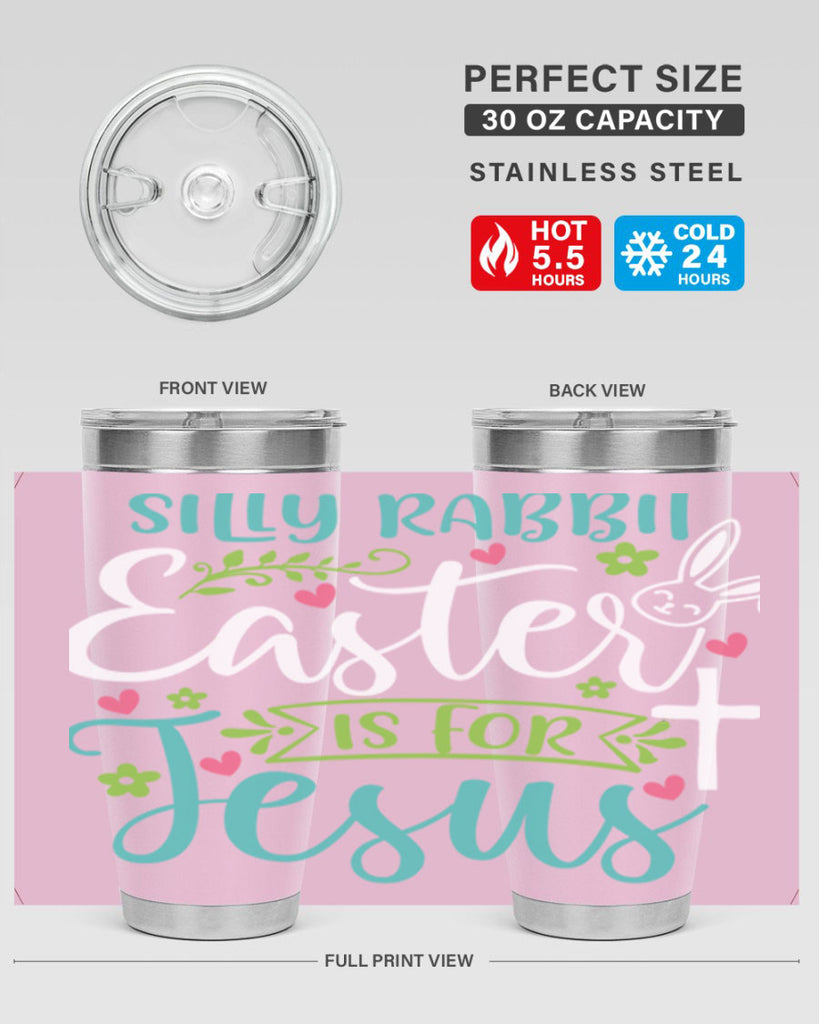silly rabbit easter is for jesuss 7#- easter- Tumbler