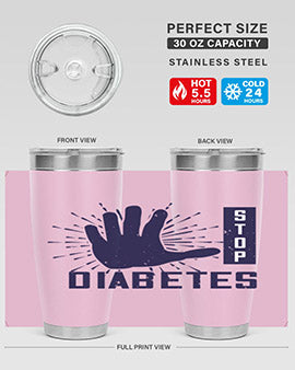 stop diabetes Style 12#- diabetes- Tumbler