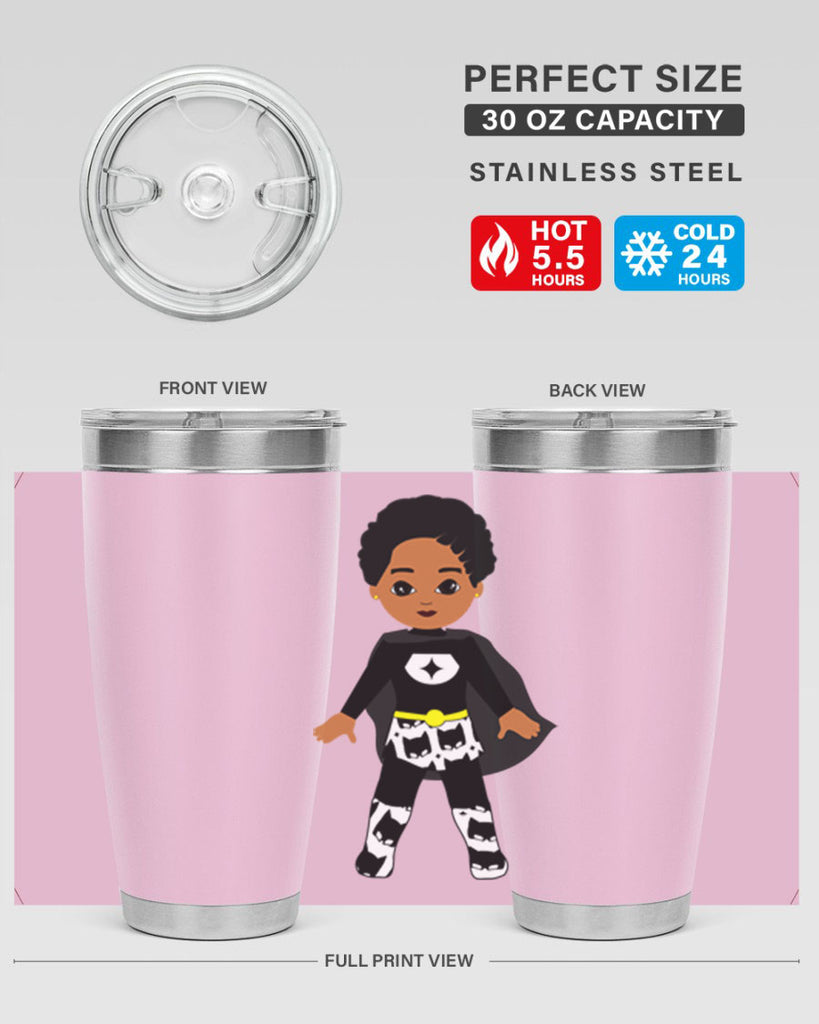 super kid 11#- black men - boys- tumbler