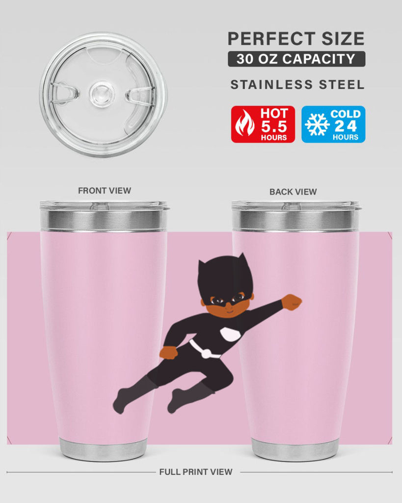 super kid 12#- black men - boys- tumbler