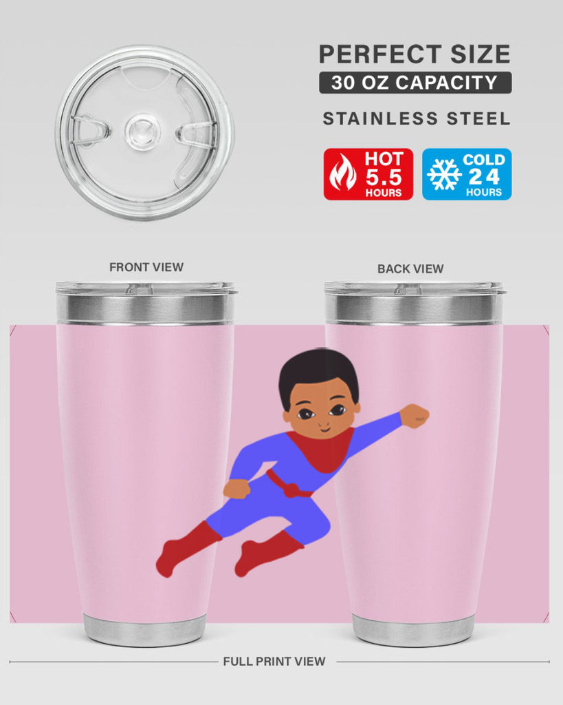 super kid 14#- black men - boys- tumbler