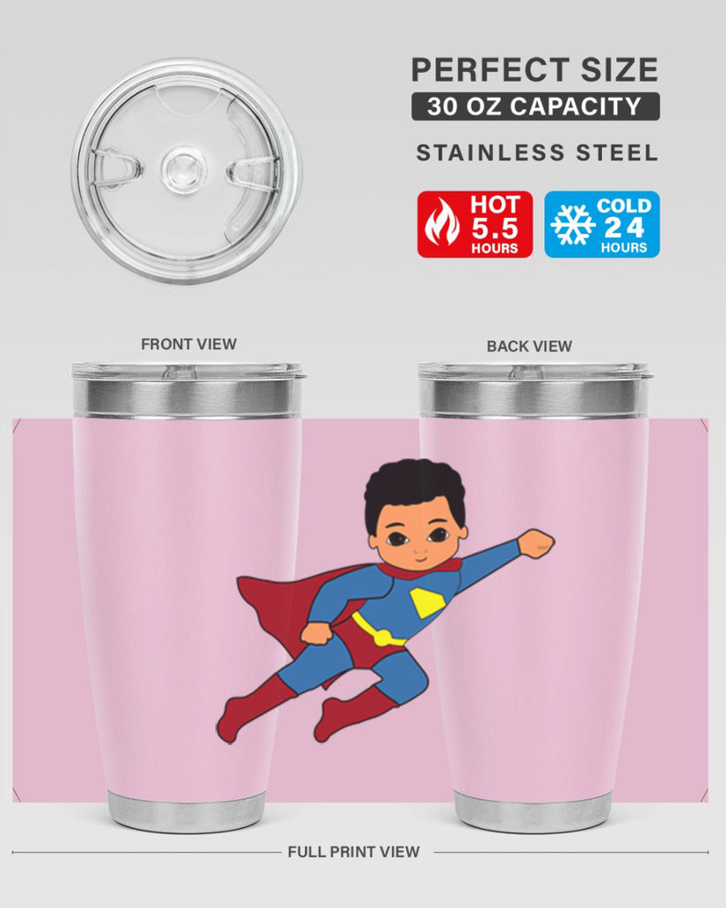super kid 15#- black men - boys- tumbler