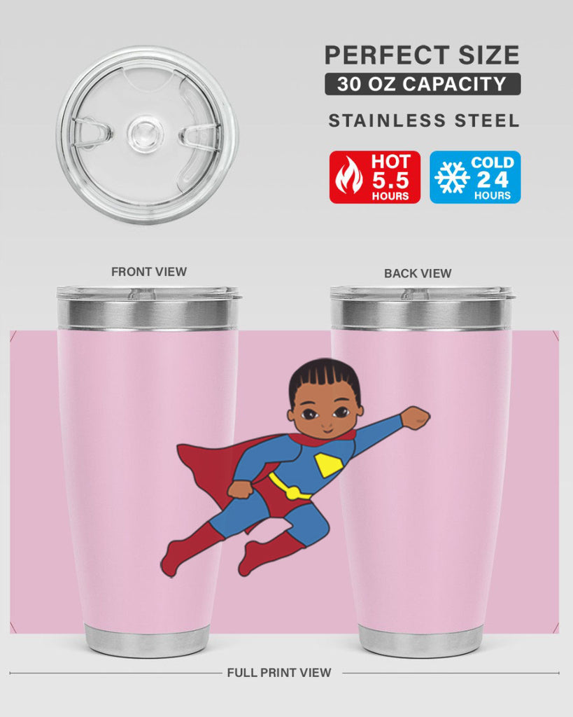 super kid 1#- black men - boys- tumbler