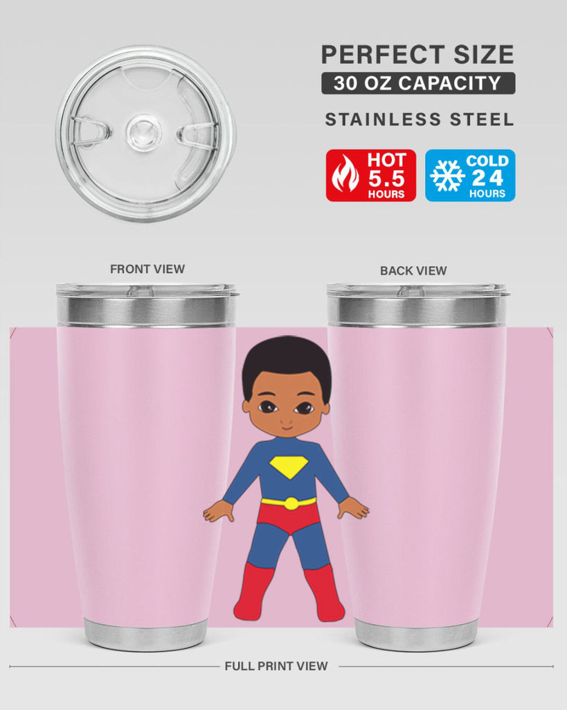 super kid 2#- black men - boys- tumbler