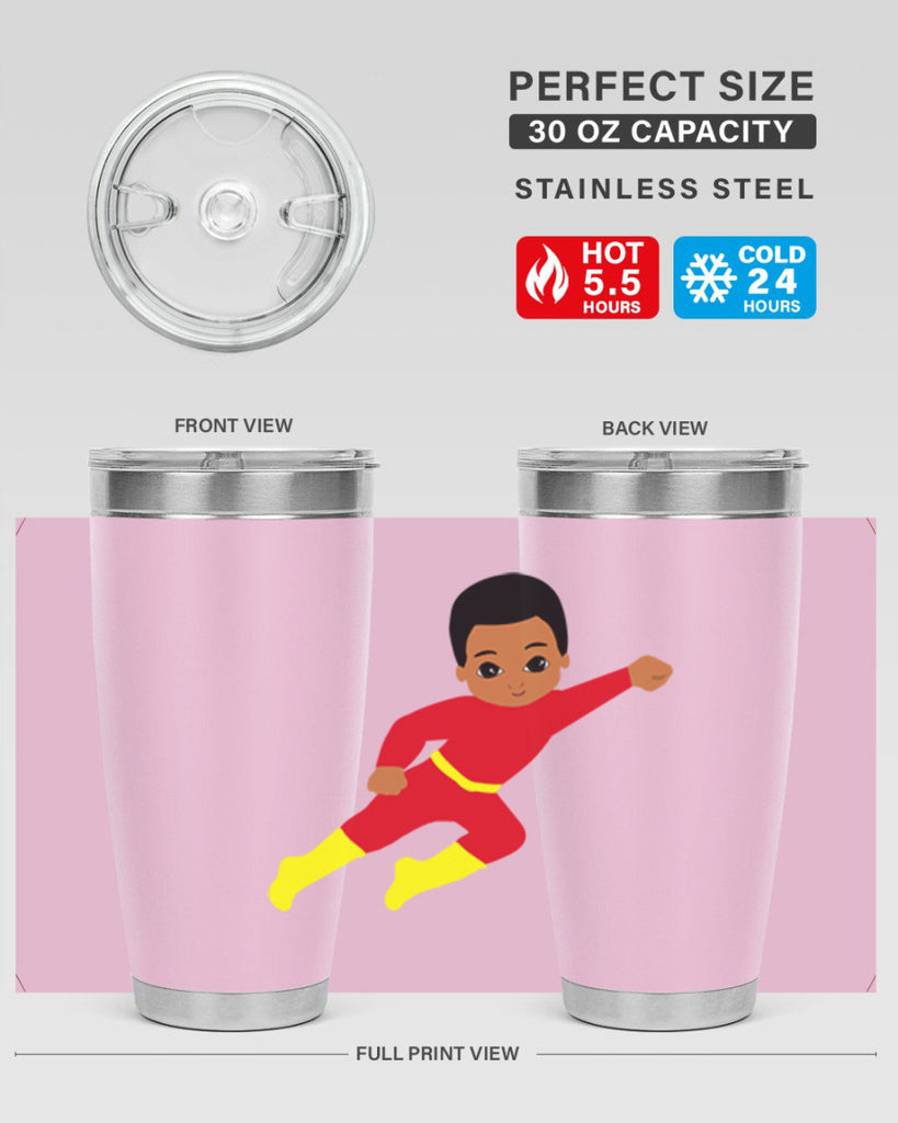 super kid 4#- black men - boys- tumbler