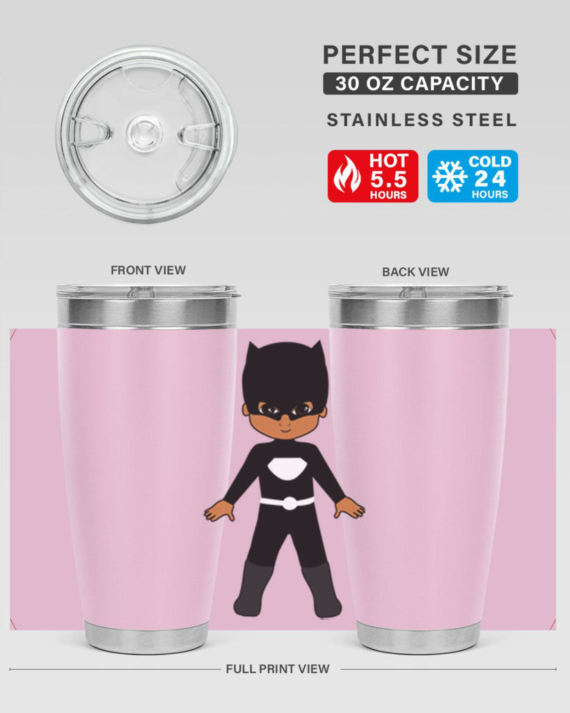 super kid 8#- black men - boys- tumbler