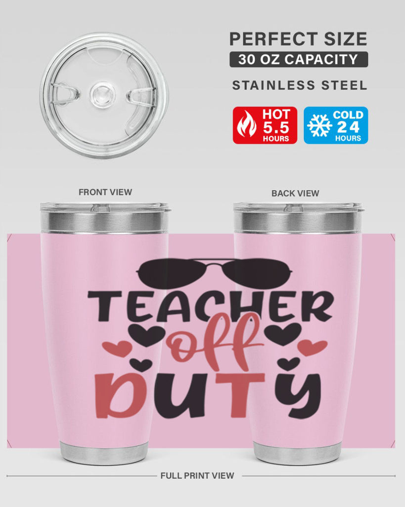 teacher off duty Style 205#- teacher- tumbler