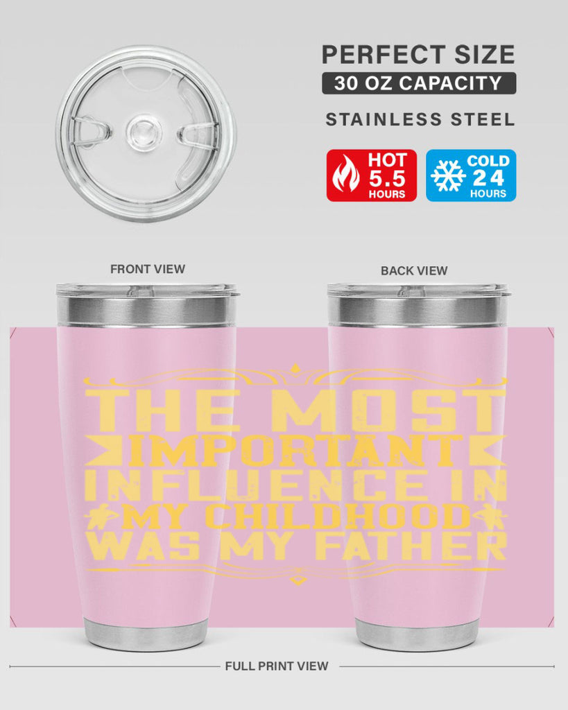 the most important influence in my childhood was my father 16#- Parents Day- Tumbler