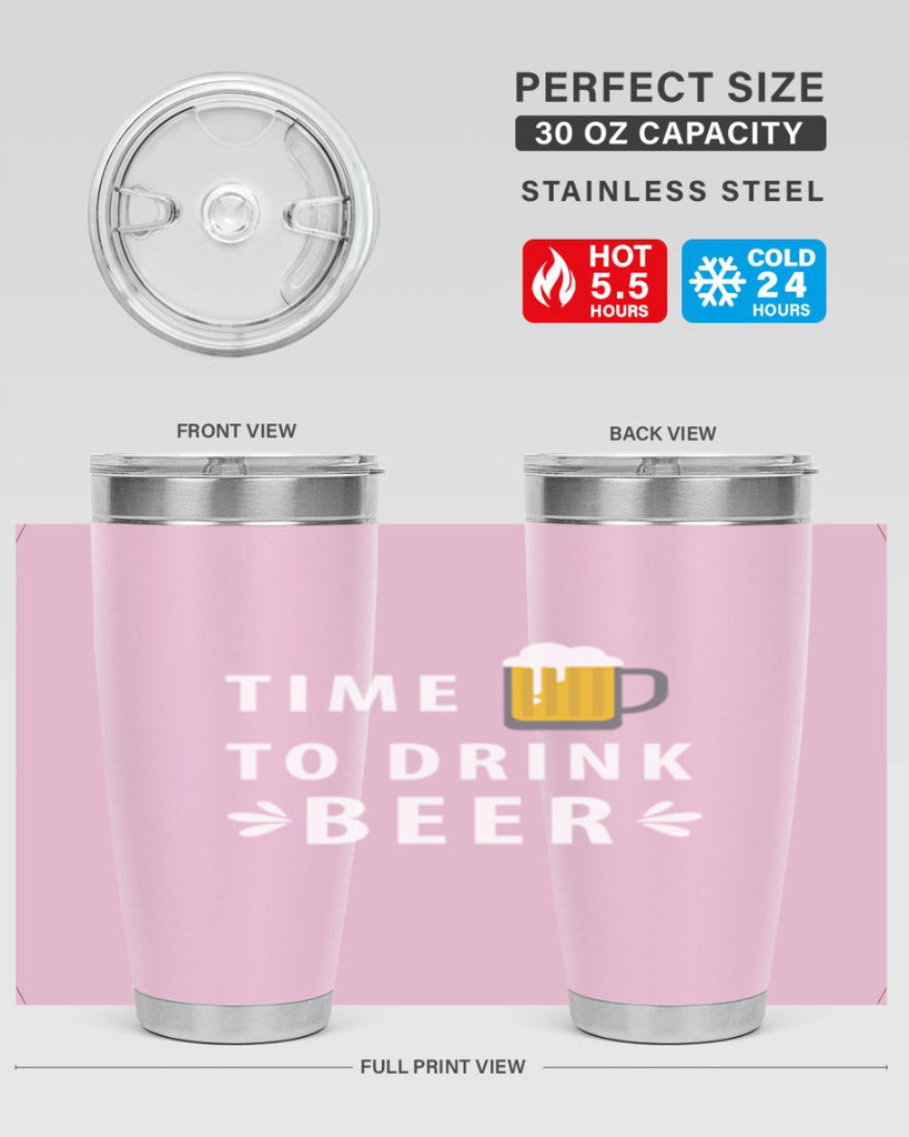 time to drink 7#- beer- Tumbler