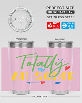 totally ausome Style 1#- autism- Tumbler