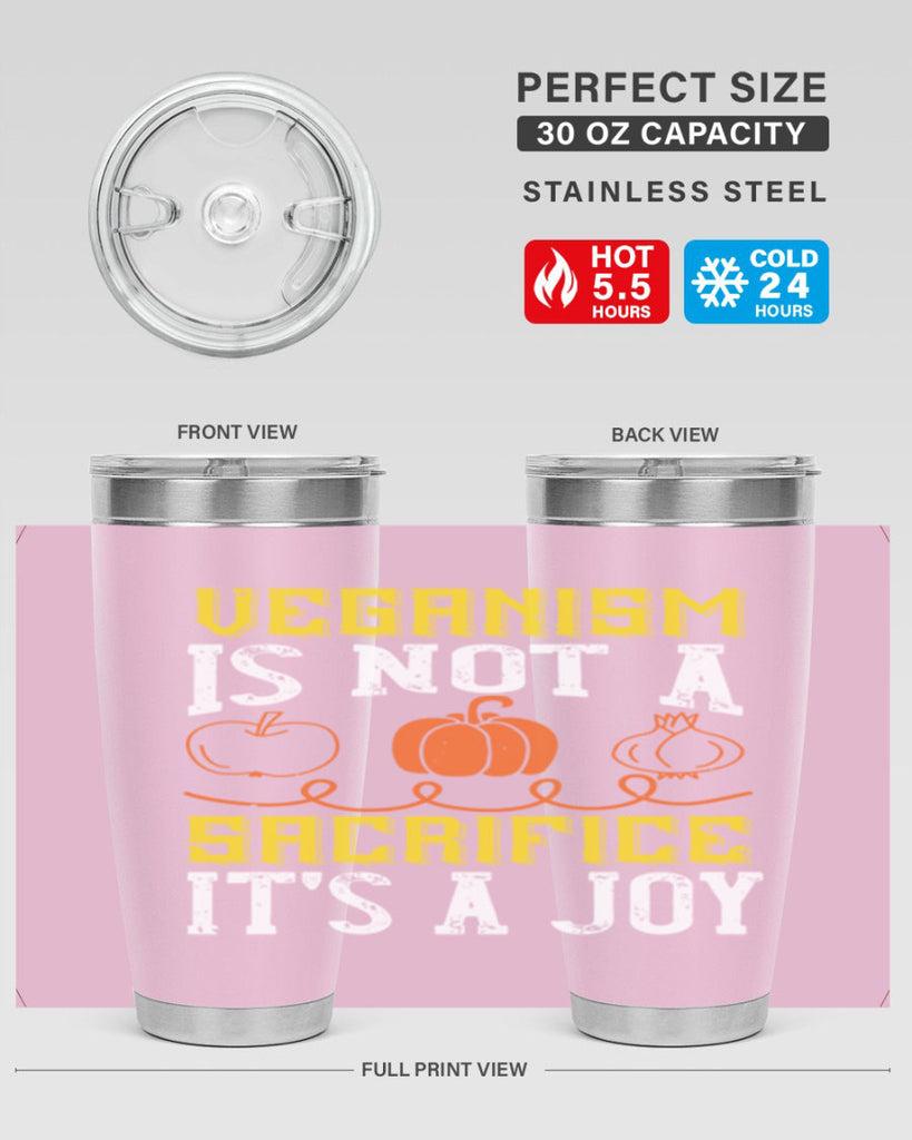 veganism is not a sacrificeits a joy 17#- vegan- Tumbler