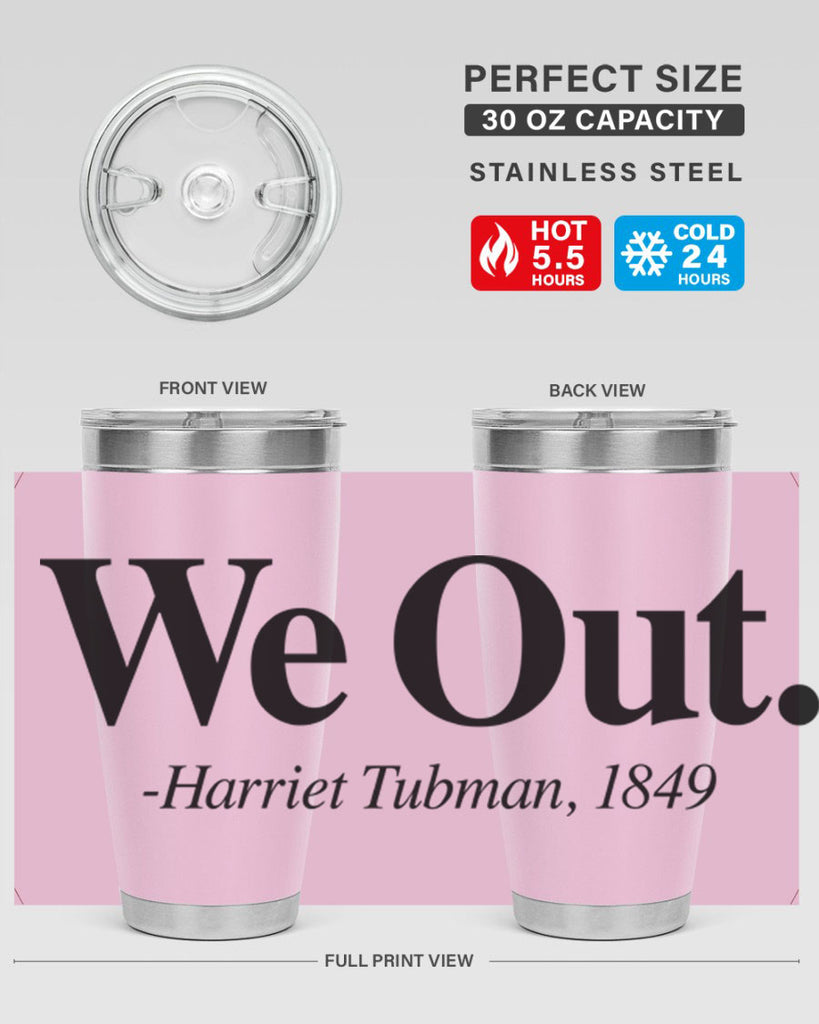 we out harriet tubman 12#- black words phrases- Cotton Tank