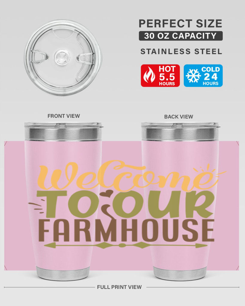 welcome to our farmhouse 2#- farming and gardening- Tumbler