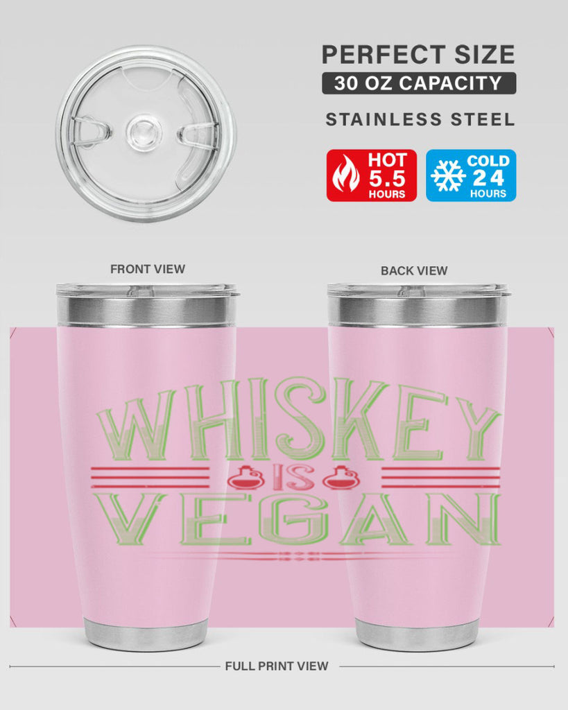 whiskey is vegan 110#- vegan- Tumbler