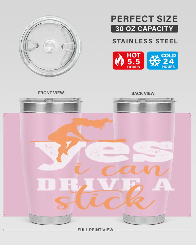 yesi can drive a stick 120#- halloween- Tumbler