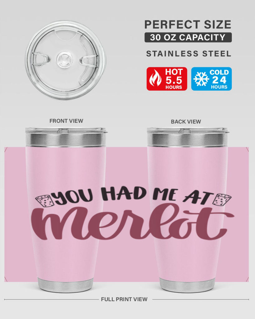 you had me at merlot 14#- wine- Tumbler
