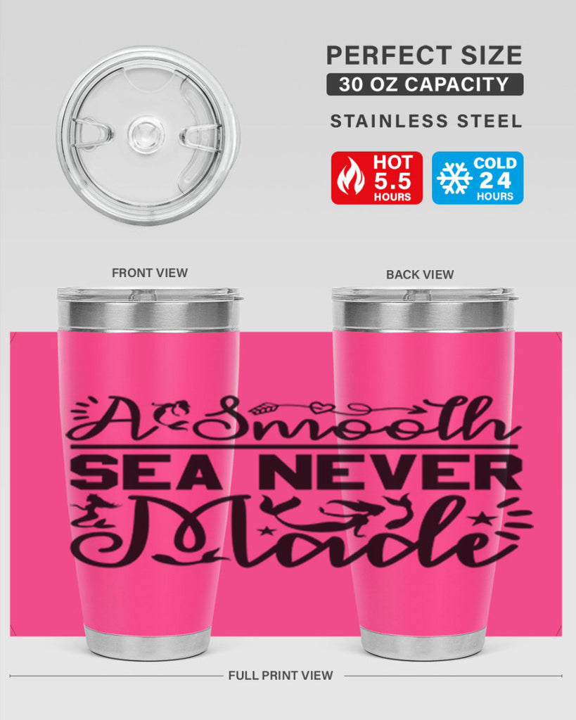 A Smooth Sea Never Made 11#- mermaid- Tumbler