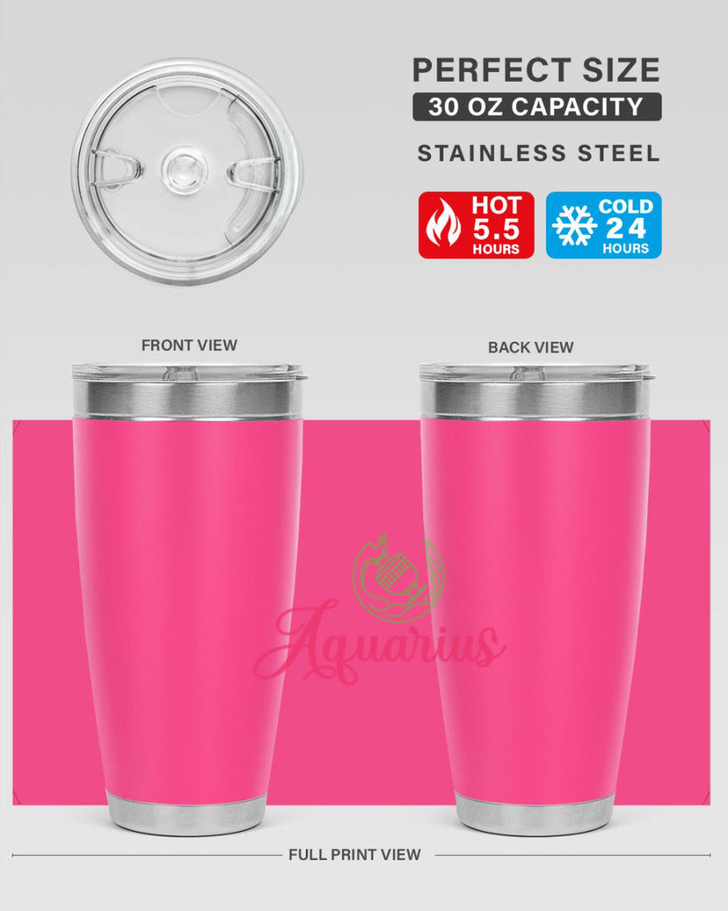 Aquarius 70#- zodiac- Tumbler