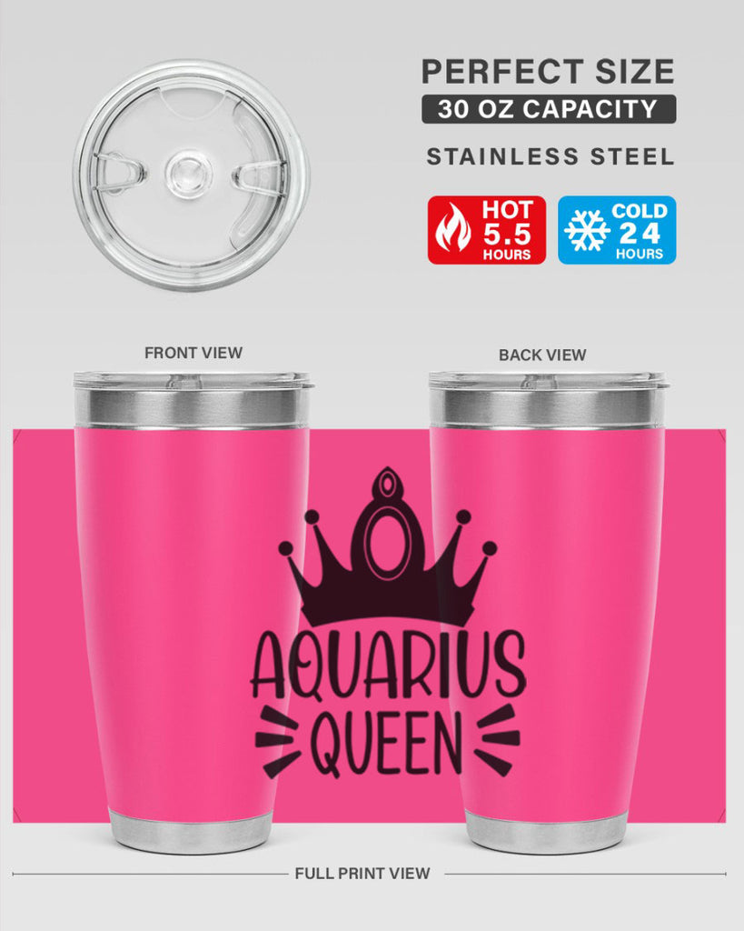 Aquarius queen 73#- zodiac- Tumbler