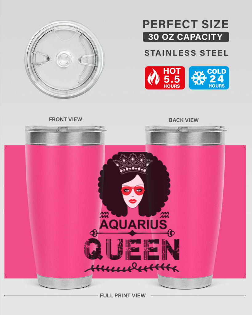 Aquarius queen 75#- zodiac- Tumbler