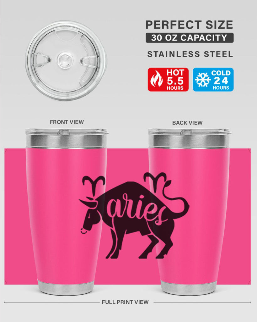 Aries 104#- zodiac- Tumbler