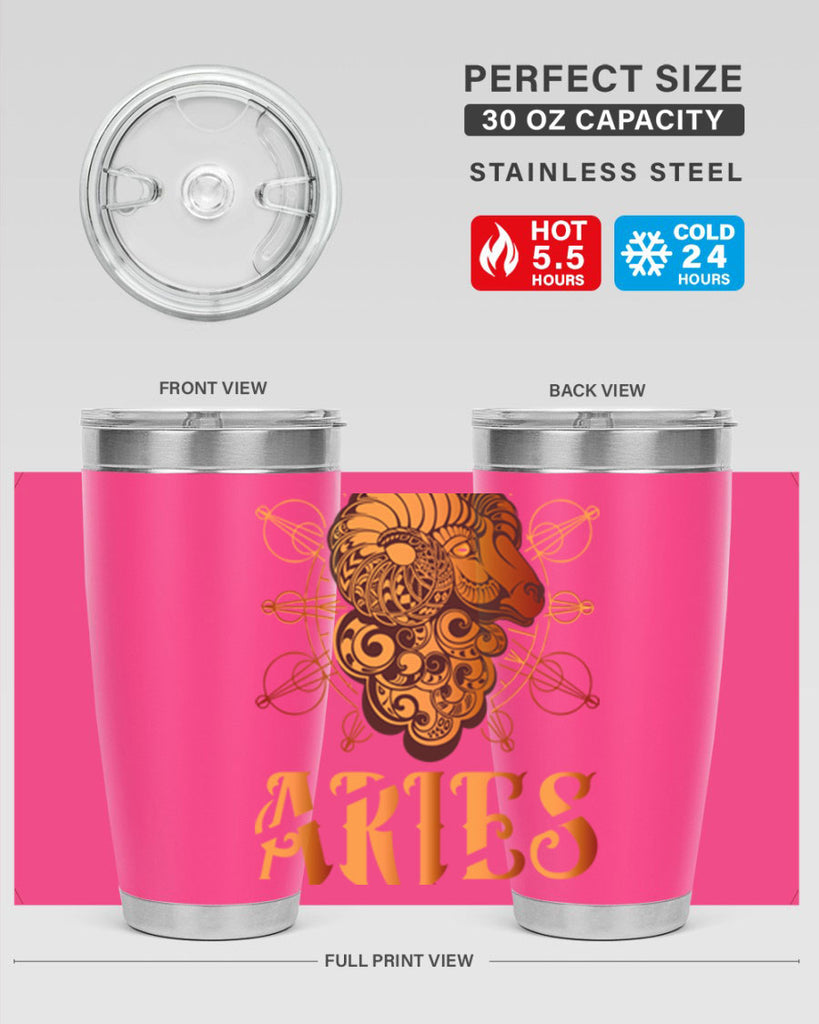 Aries 121#- zodiac- Tumbler
