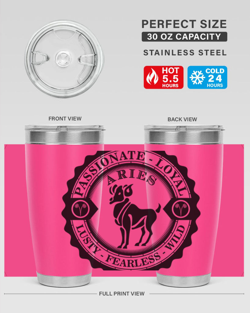 Aries 3#- zodiac- Tumbler