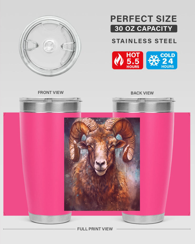 Aries 54#- zodiac- Tumbler