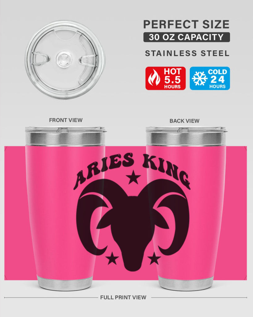 Aries king 110#- zodiac- Tumbler