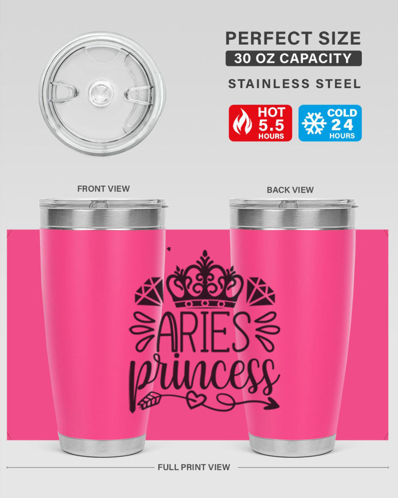 Aries princess 114#- zodiac- Tumbler